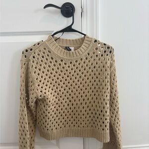 Women's Beige Knit Sweater